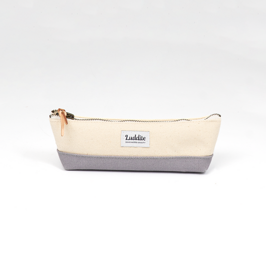 Luddite Two-Tone Boat Pen Case - Grey
