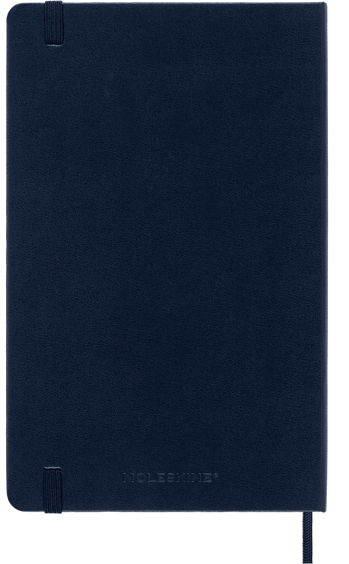 Moleskine Large Hardcover Classic Ruled Notebook - Sapphire Blue