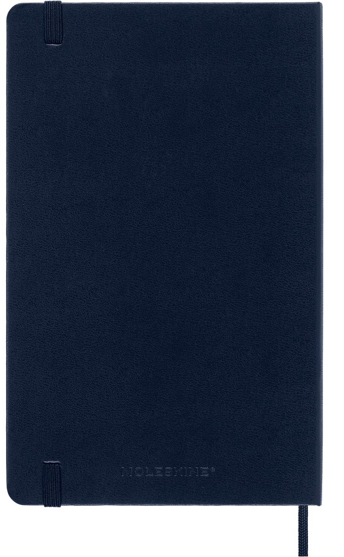 Moleskine Large Hardcover Classic Plain Notebook - Sapphire Blue