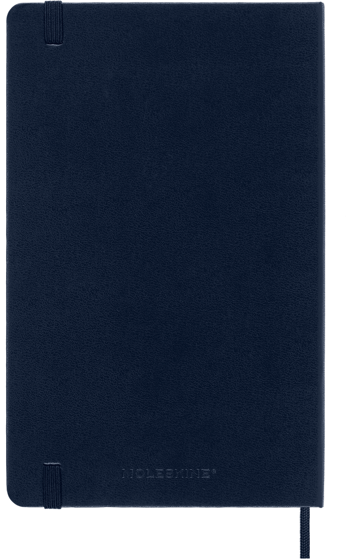 Moleskine Large Hardcover Classic Squared Notebook - Sapphire Blue