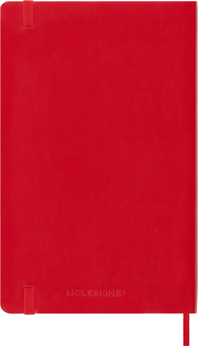 Moleskine Large Softcover Classic Plain Notebook - Scarlet Red