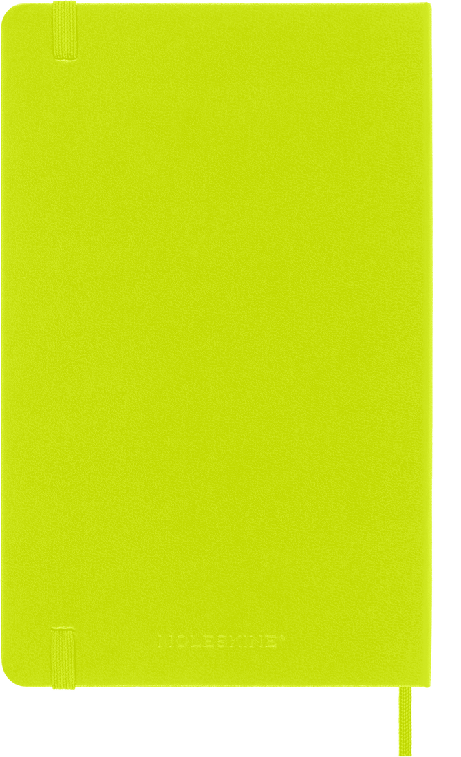 Moleskine Large Hardcover Classic Ruled Notebook - Lemon Green