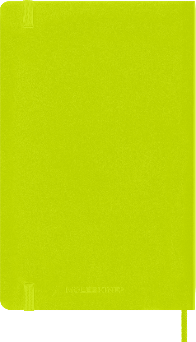 Moleskine Large Softcover Classic Ruled Notebook - Lemon Green
