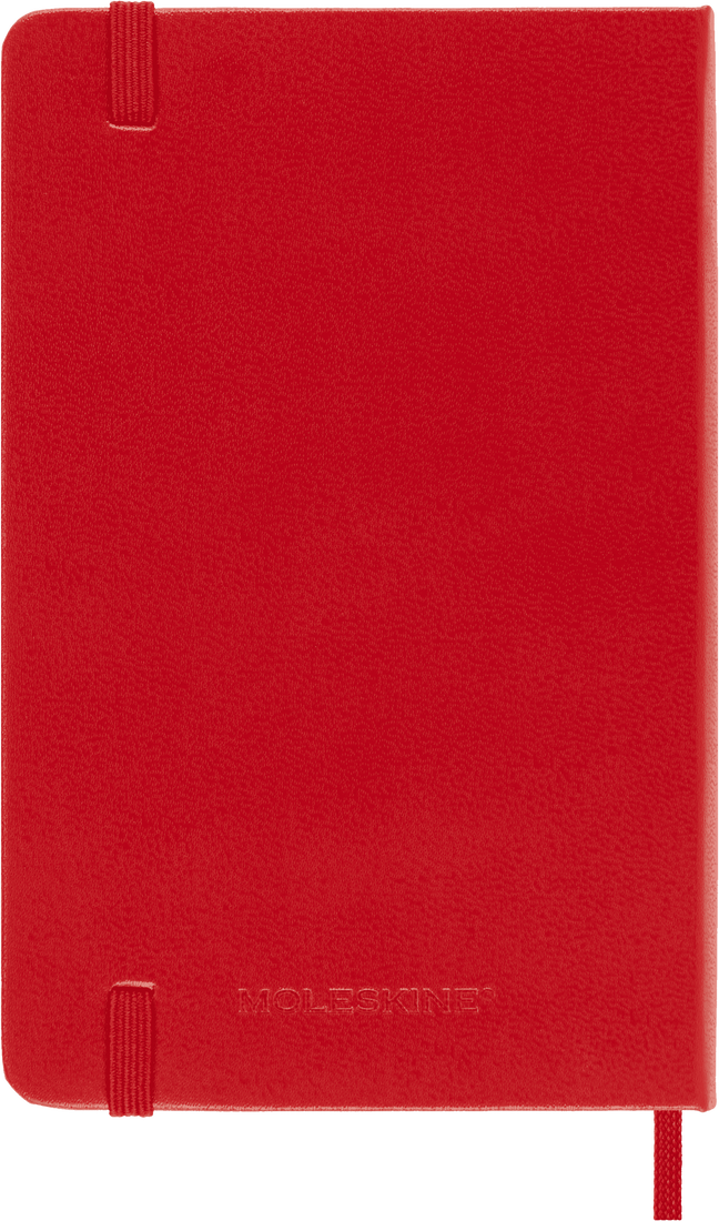 Moleskine 2024 Pocket Hardcover Classic Daily Planner - Scarlet Red