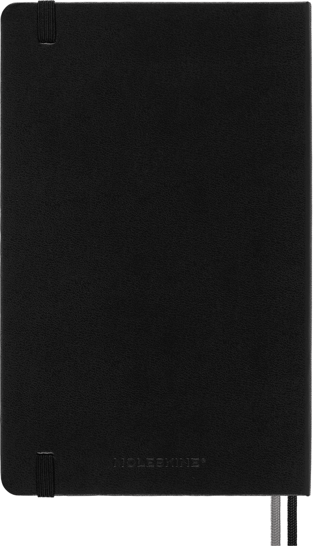 Moleskine Large Hardcover Classic Expanded Ruled Notebook - Black