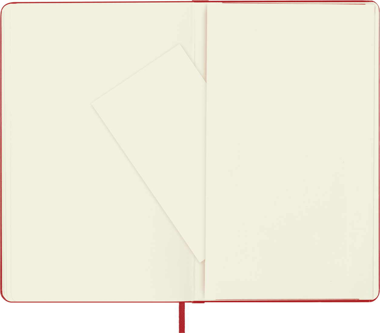 Moleskine Large Hardcover Classic Plain Notebook - Scarlet Red