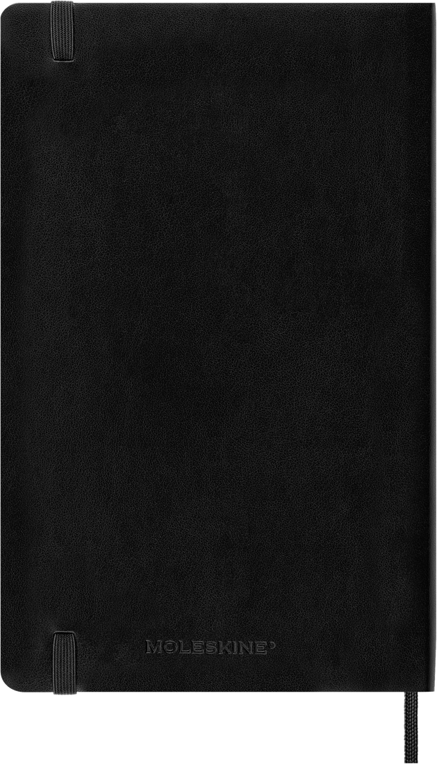 Moleskine Large Softcover Classic Squared Notebook - Black