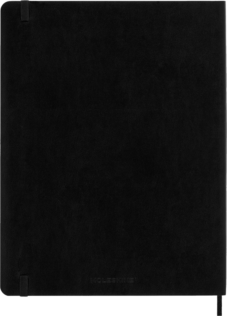 Moleskine XL Softcover Classic Ruled Notebook - Black