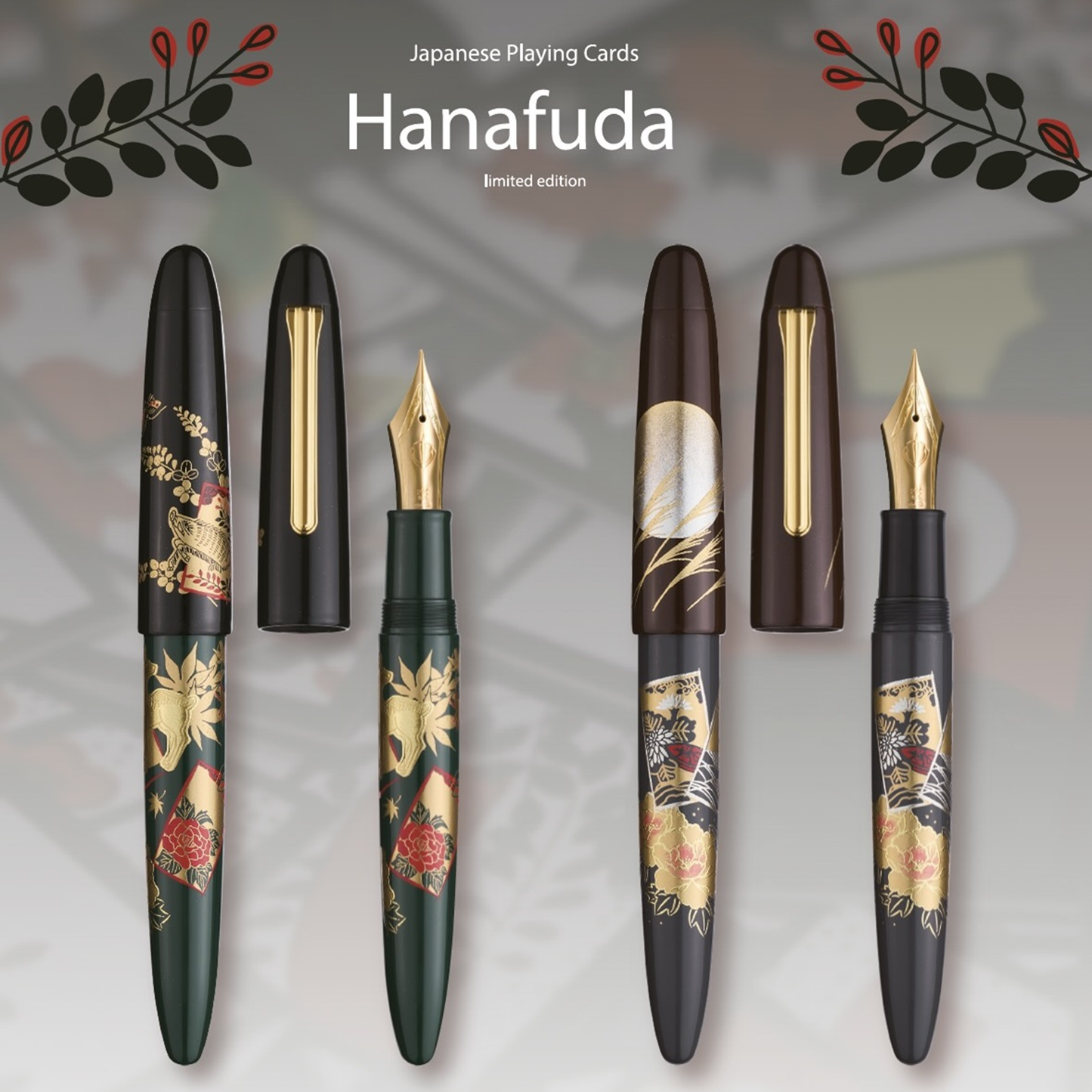 Sailor King of Pens Fountain Pen - Hanafuda Tsuki-De-Ippai (Bespoke)