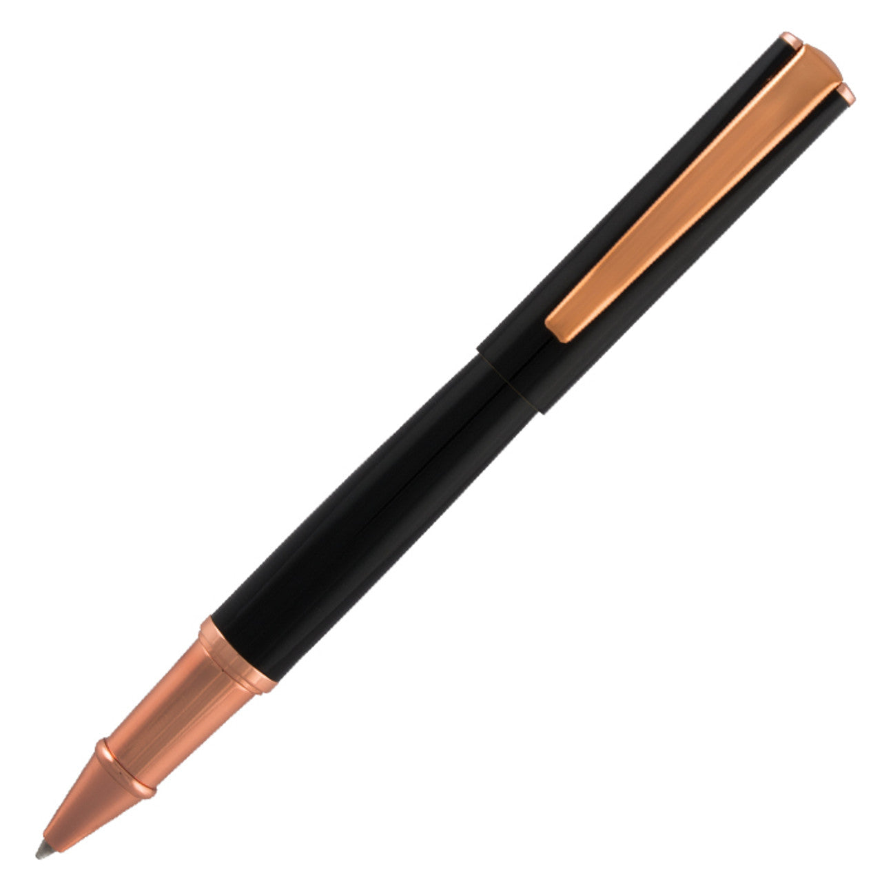 Monteverde Impressa Rollerball - Black with Rose Gold Trim