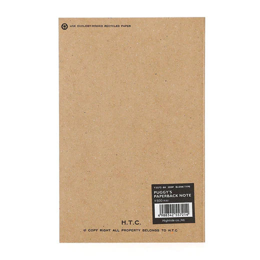 Hightide Puggy's Best Paperback Notebook - Blue