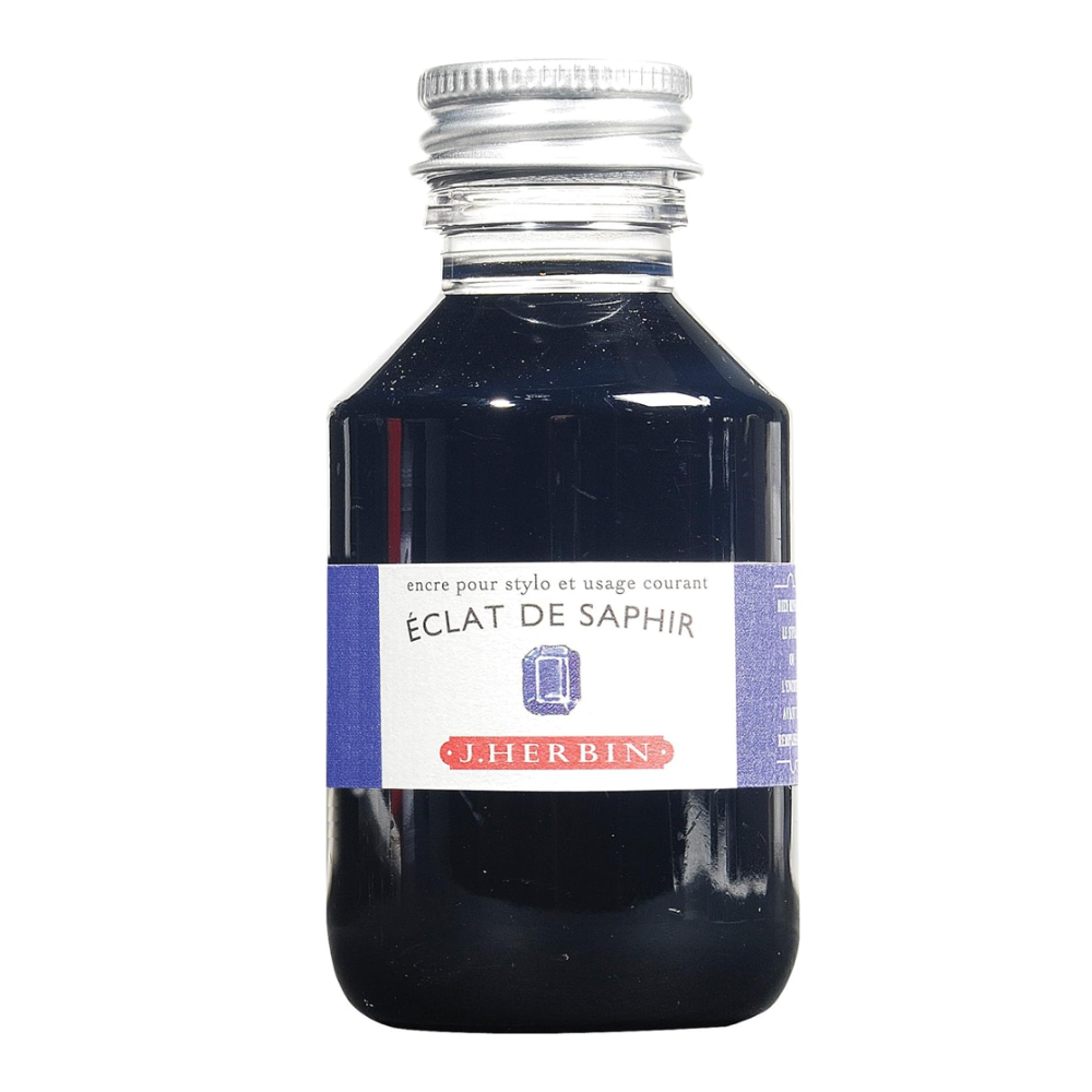J. Herbin Eclat De Saphire 100ml Bottled Ink