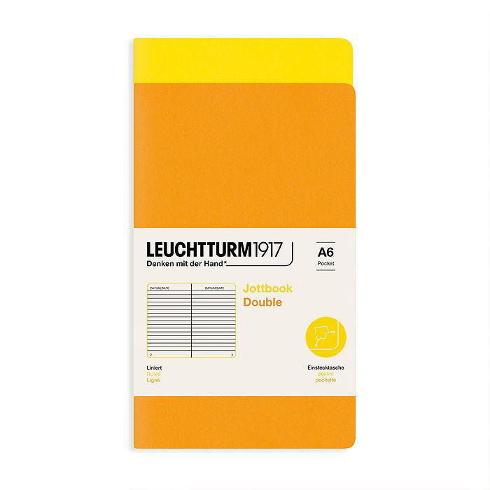 Leuchtturm1917 Jottbook A5 Medium Flexcover Dotted Notebook Set - Sage &  Forest Green