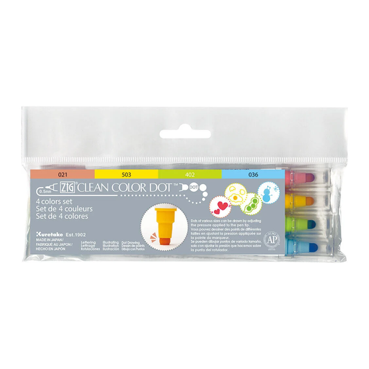 Kuretake Clean Color Dot Marker Set (Set of 6)