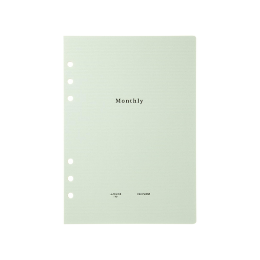 Laconic Style Notebook Refill - Monthly