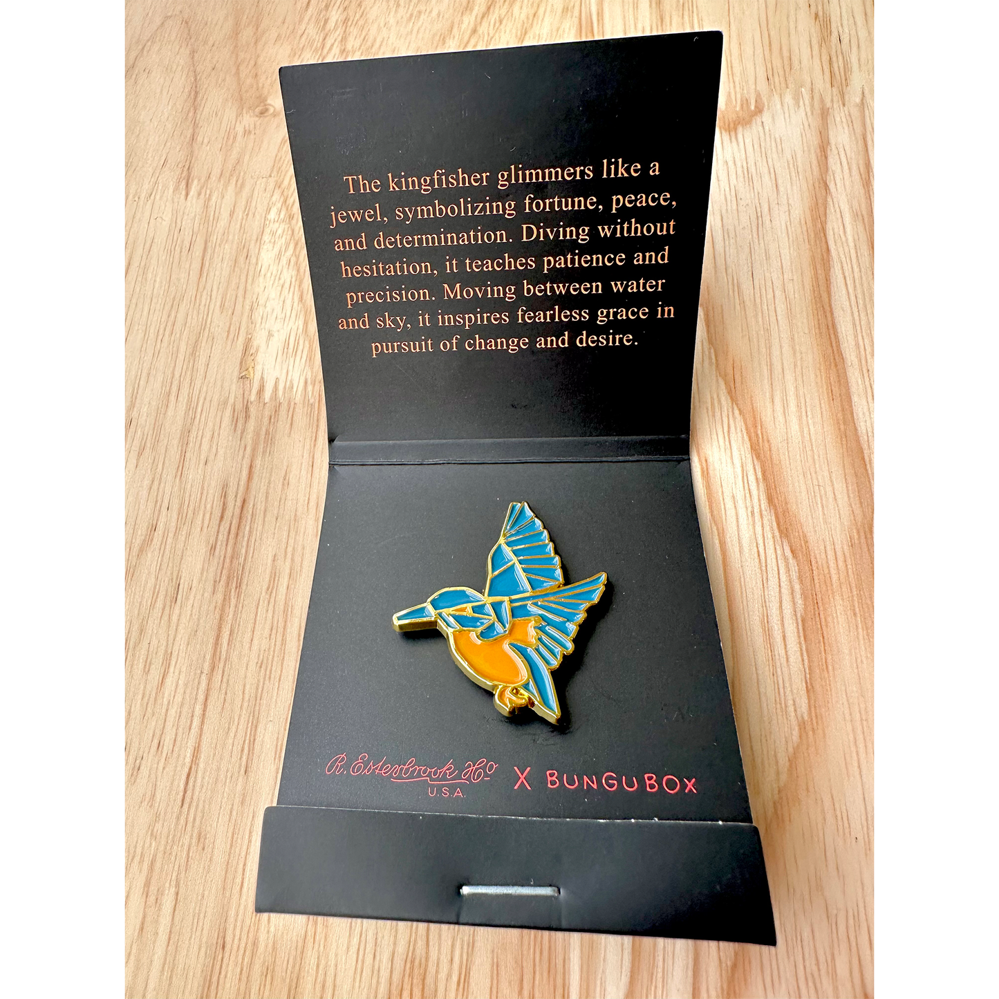 Esterbrook x BUNGUBOX Lapel Pin - Kingfisher (Special Edition)