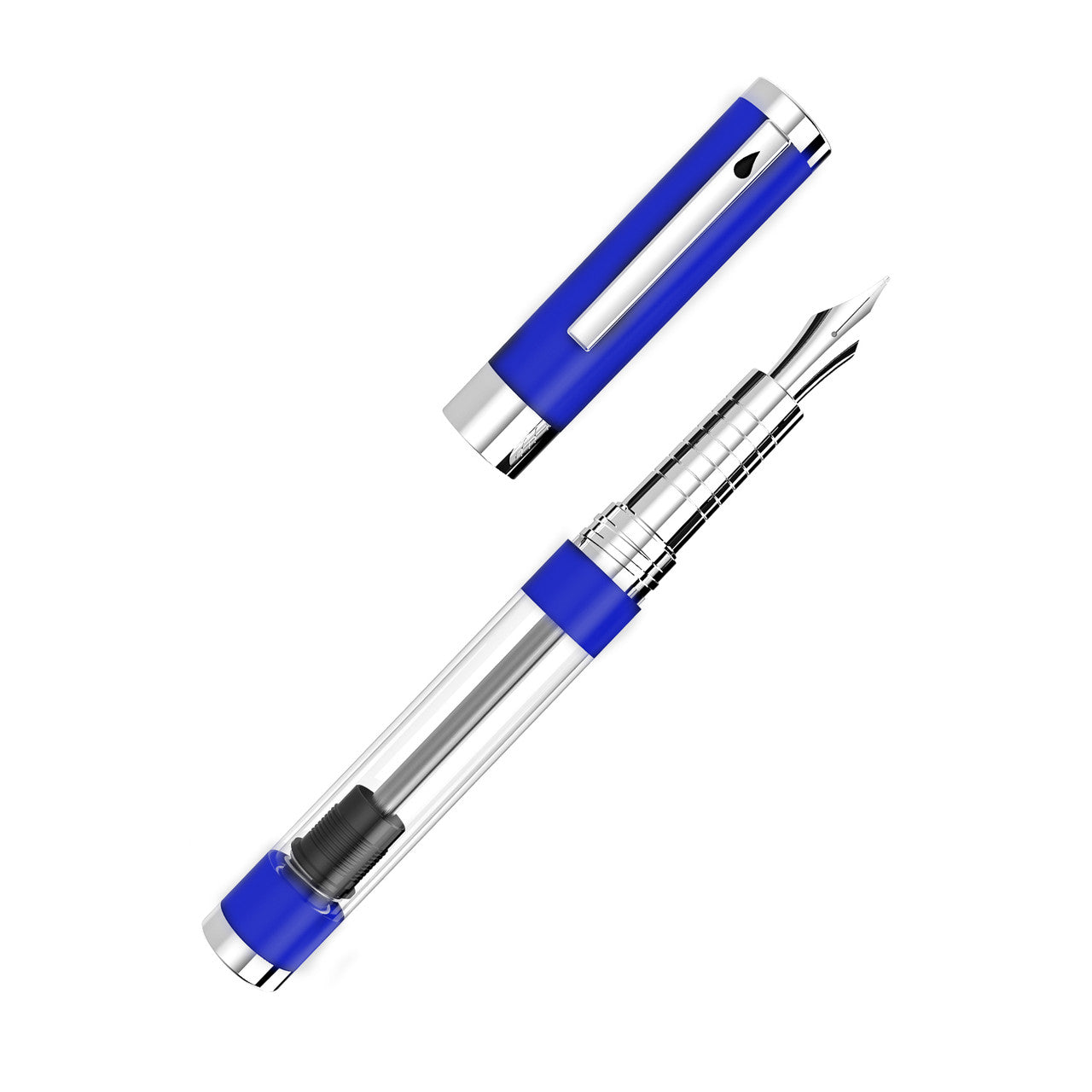 Diplomat Nexus Fountain Pen - Blue and Chrome (Numbered Edition)