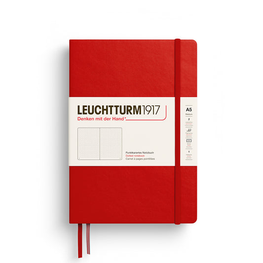 Leuchtturm1917 A5 Medium Hardcover Dotted Notebook - Cherry