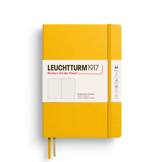 Leuchtturm1917 A5 Medium Hardcover Dotted Notebook - Sunflower