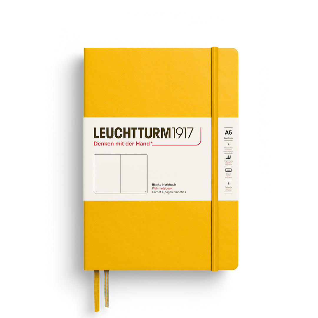 Leuchtturm1917 A5 Medium Hardcover Plain Notebook - Sunflower
