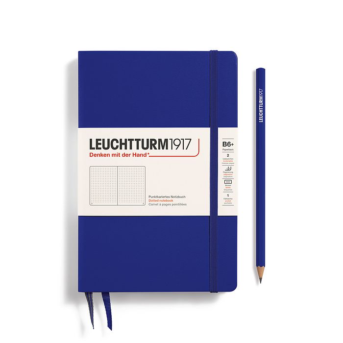 Leuchtturm1917 Paperback B6+ Hardcover Dotted Notebook - Ink