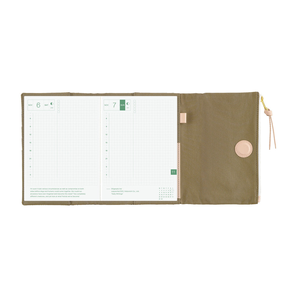 Hobonichi A6 Techo Cover Only - Tragen: Bitter Plaid
