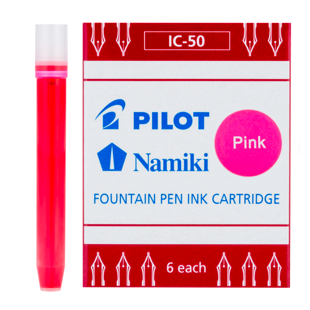 Pilot Namiki Fountain Pen Ink Cartridges - Pink
