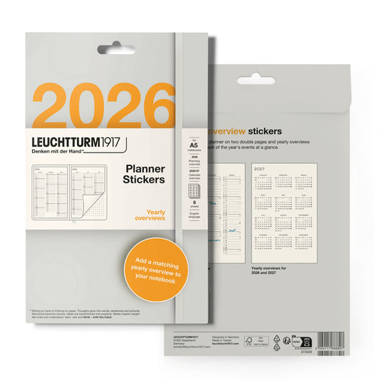 Leuchtturm1917 2026 Planner Stickers - Yearly Overview Set
