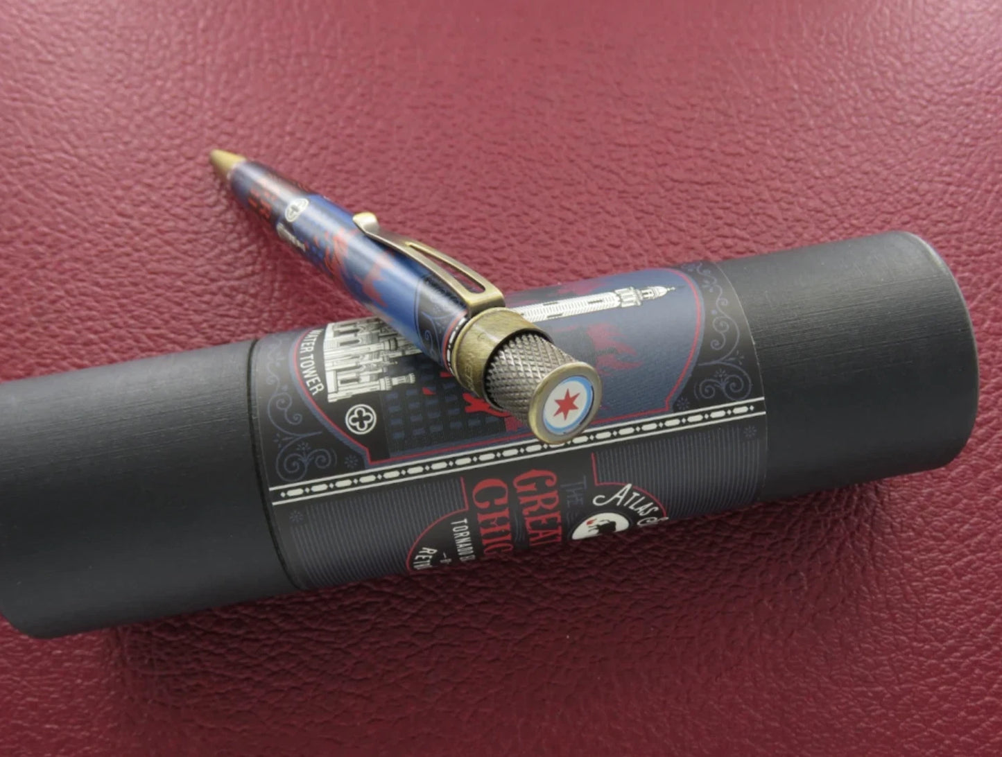 Retro 51 Collection Rollerball - Great Chicago Fire (Atlas Stationers Exclusive) - Open Tube