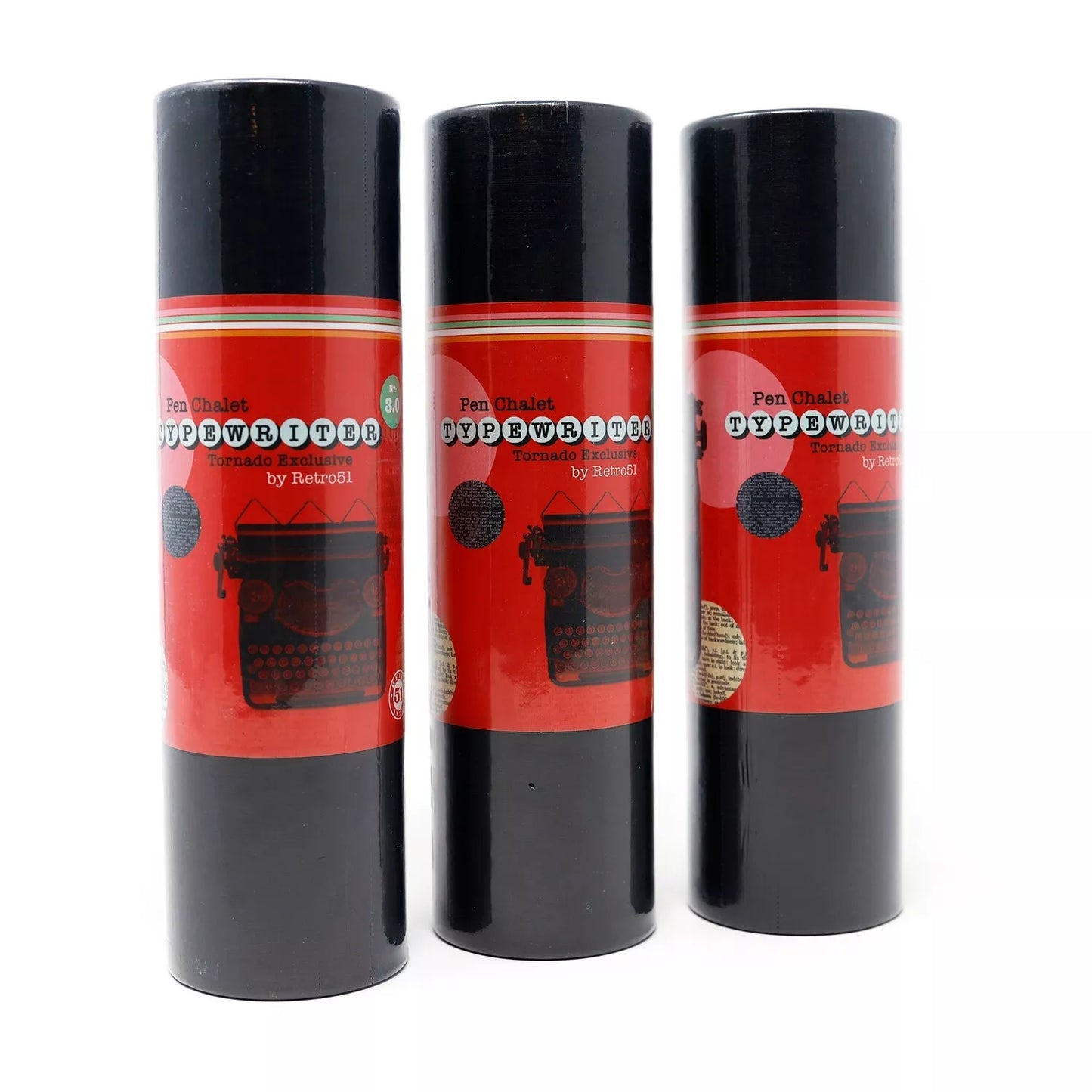 Retro 51 Collection Tornado Rollerball - Typewriter Green (Pen Chalet Exclusive) - Open Tube