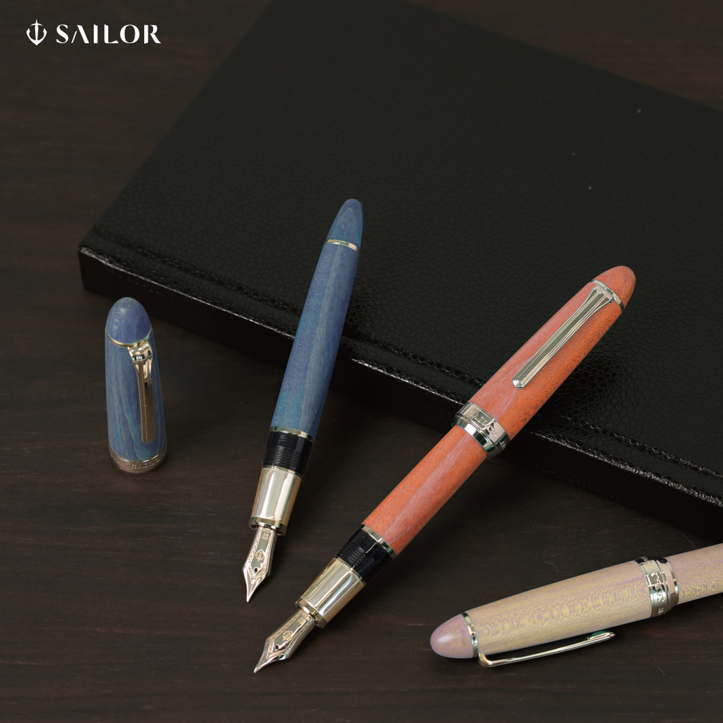 Sailor Hard Maple Fountain Pen - Indigo (Bespoke)