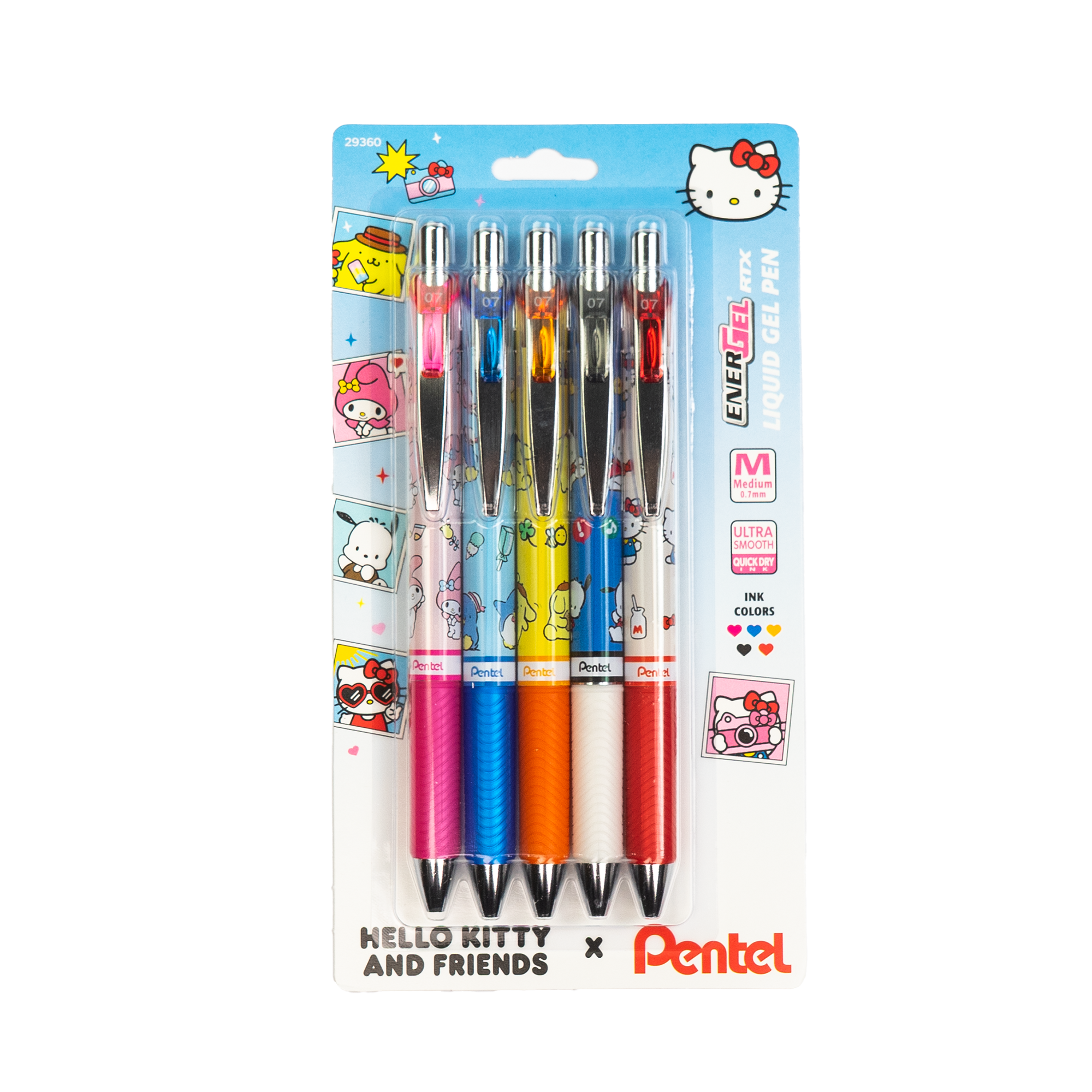 Pentel ENERGEL x Sanrio Hello Kitty & Friends Retractable Liquid