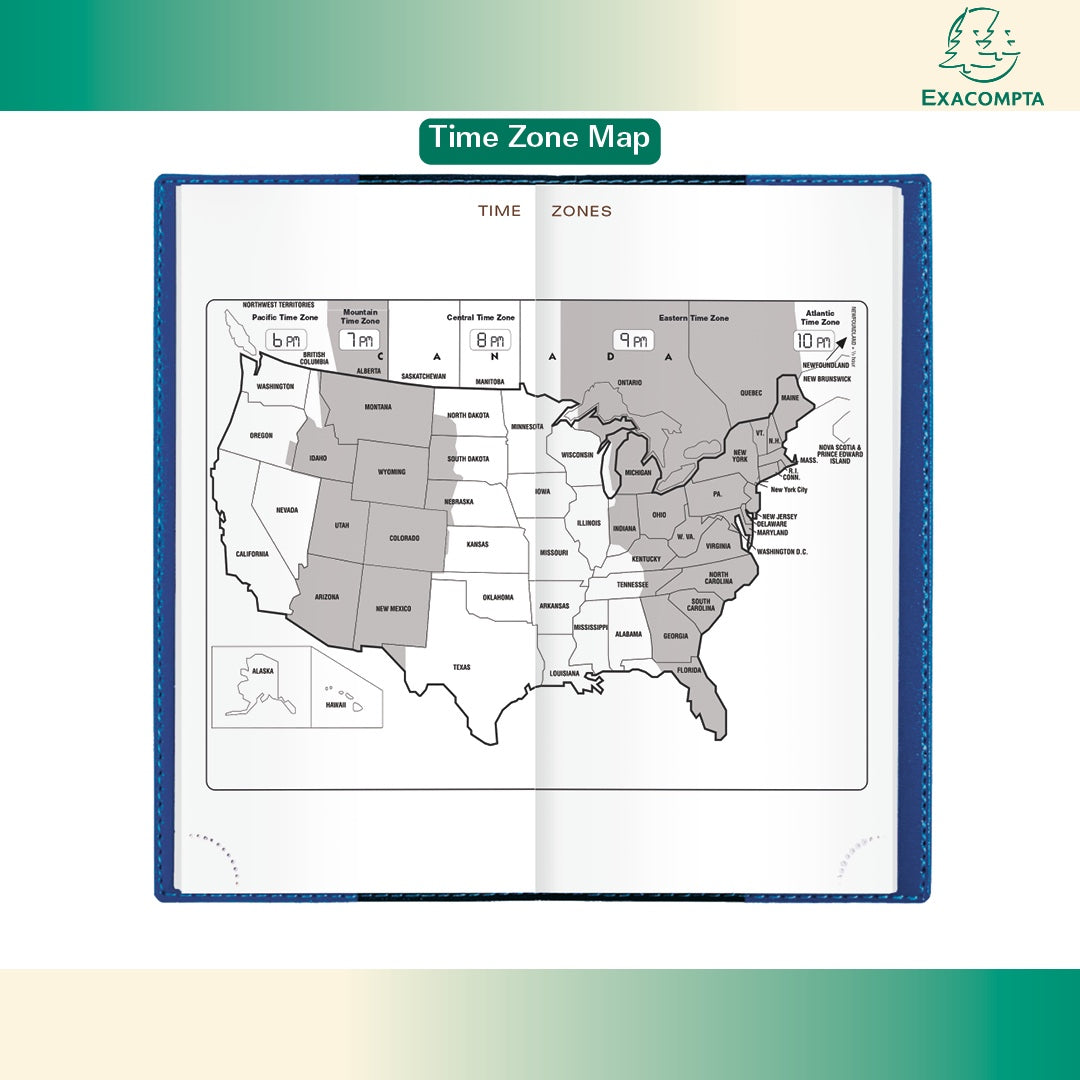 Quo Vadis 2026 Space 17 Weekly Pocket Planner - Texas Blue