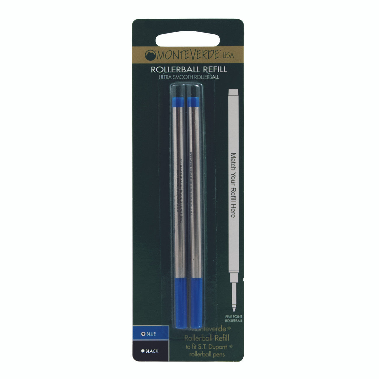 S.T. Dupont Rollerball Refill by Monteverde USA® - Blue Fine