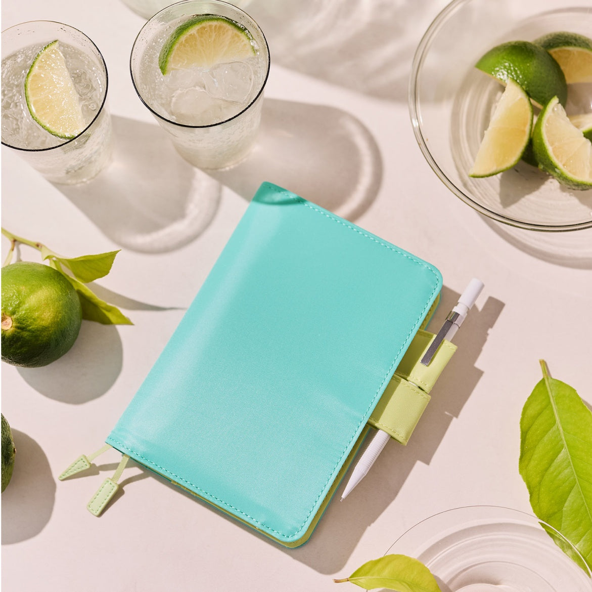 Hobonichi 2026 A6 Techo Book & Cover Set - Aqua Lime (English)
