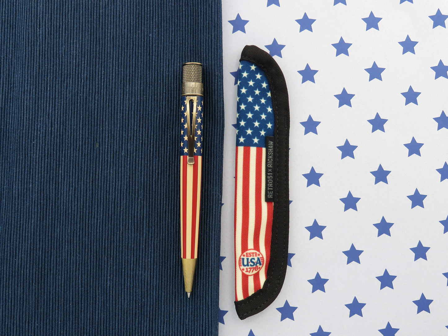 Rickshaw Bagworks 1-Pen Sleeve - Tribute 250 Flag (Retro 51 Design)