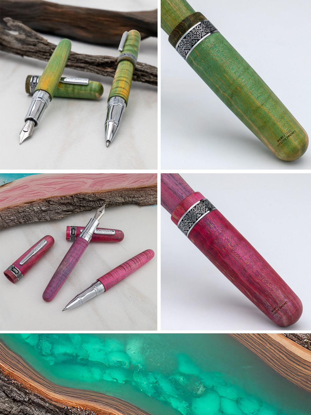 Conklin 1898 Collection Stabilized Wood Rollerball - Matte Purple (Limited Edition)