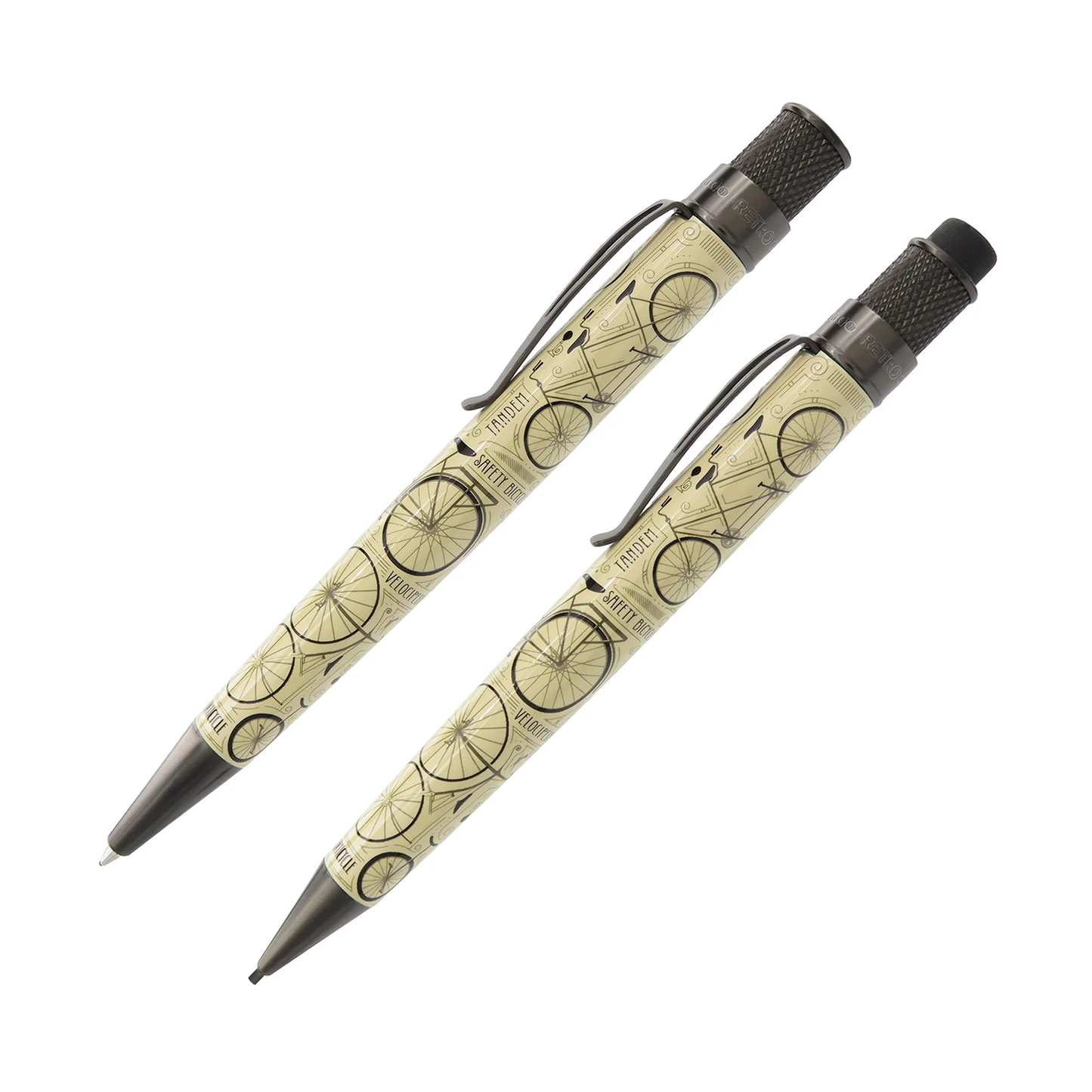 Retro 51 Collection Tornado Rollerball & Pencil Gift Set - Vintage Bicycles (Pen & Pad Exclusive) (A/P)