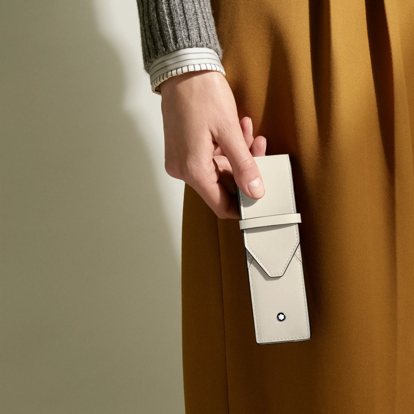 Montblanc Meisterstuck 2-Pen Pouch - Cloudy Beige