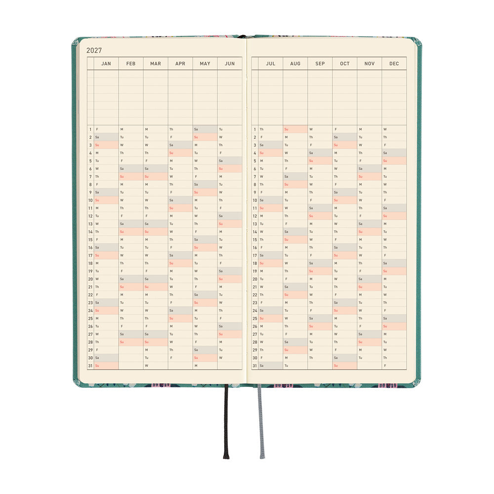 Hobonichi 2027 Weeks - Yumi Kitagishi: White Cat Wallpaper