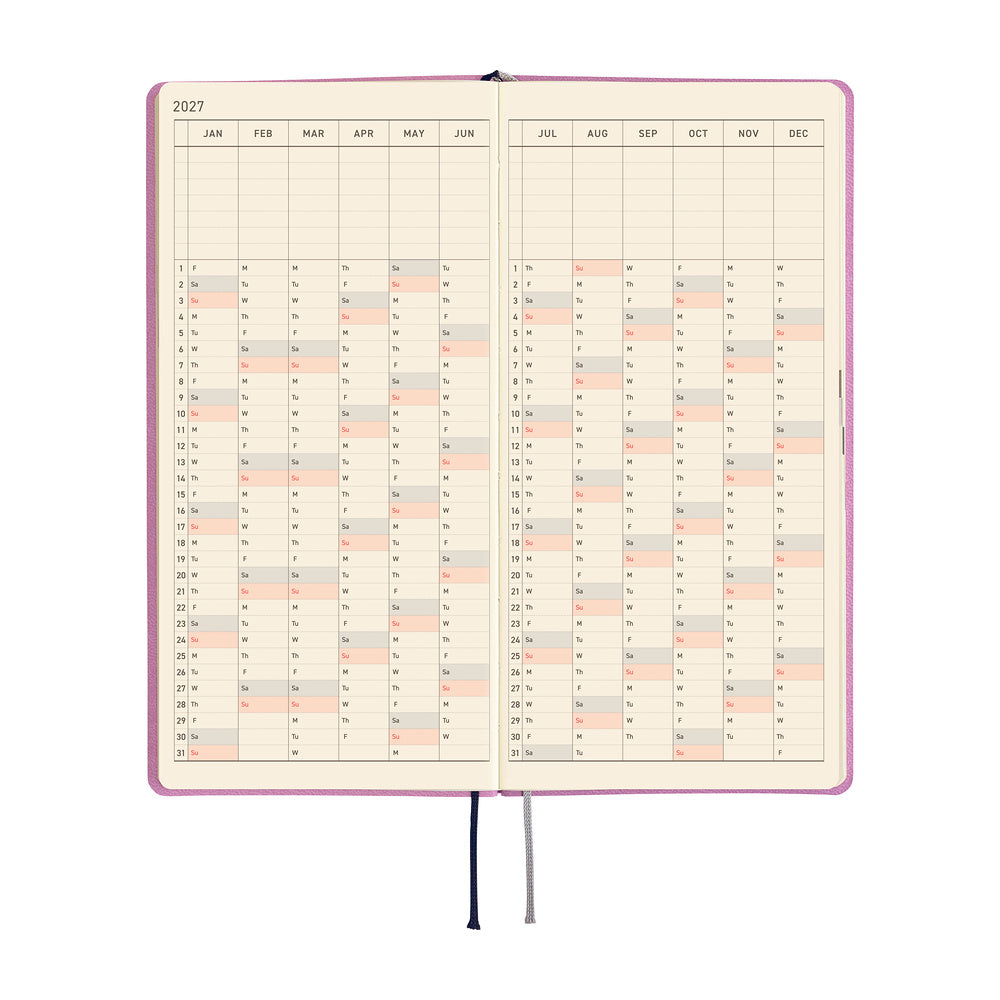 Hobonichi 2027 Weeks - Smooth: Lavender Milk