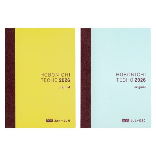 Hobonichi 2026 A6 Techo Original Avec Book - Set of 2 (Mon/Jan Start) (6-Month) (Japanese)