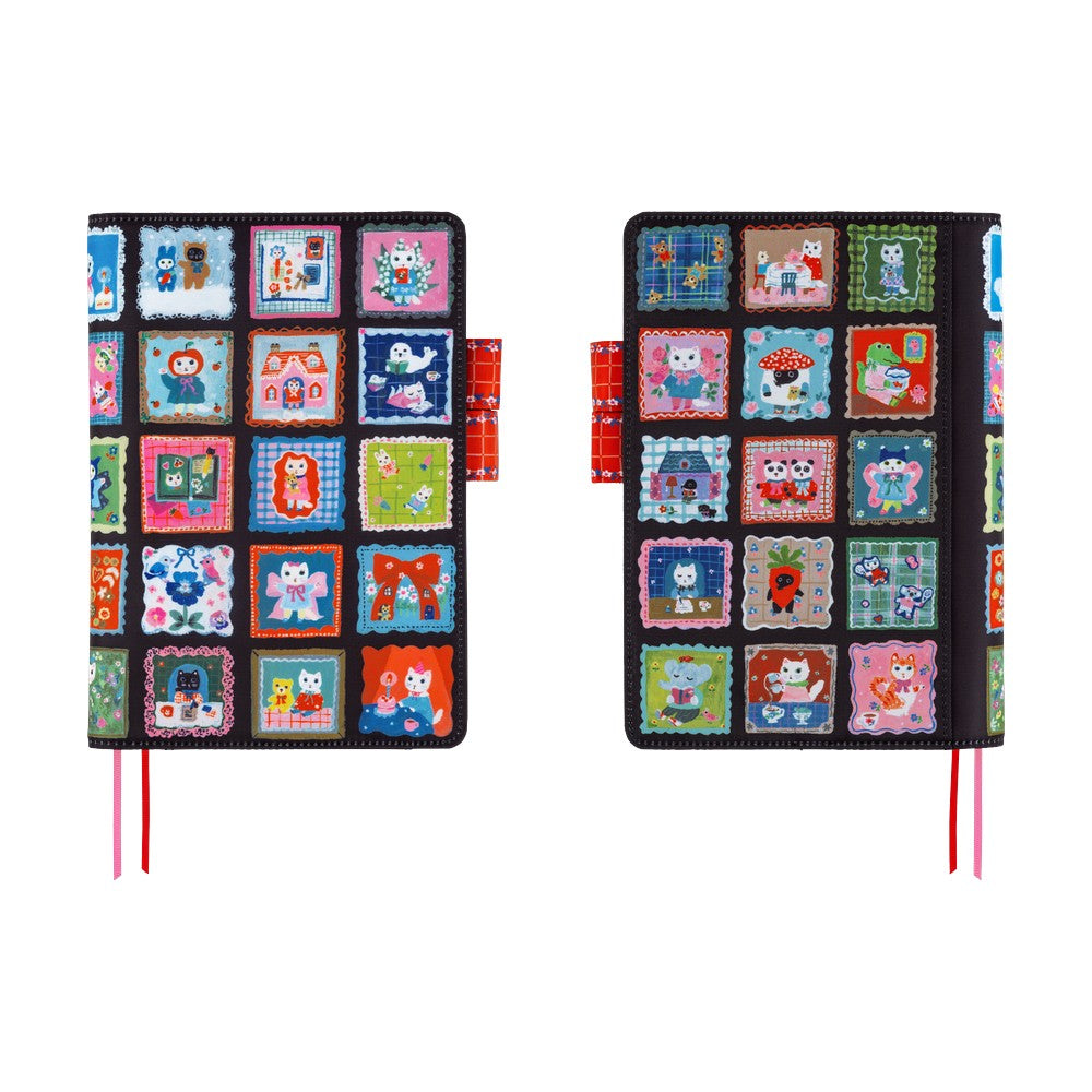 Hobonichi 2026 A5 Cousin Techo Book & Cover Set - Yumi Kitagishi: White Cat's Daily Life (English)