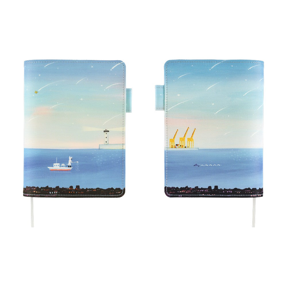 Hobonichi A6 Techo 5-Year Leather Cover Only - Hiroko Kubota: The Sea’s Dream at Dawn