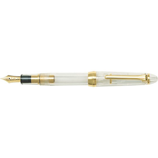 Sailor 1911S Fountain Pen - Transparent with Gold Trim