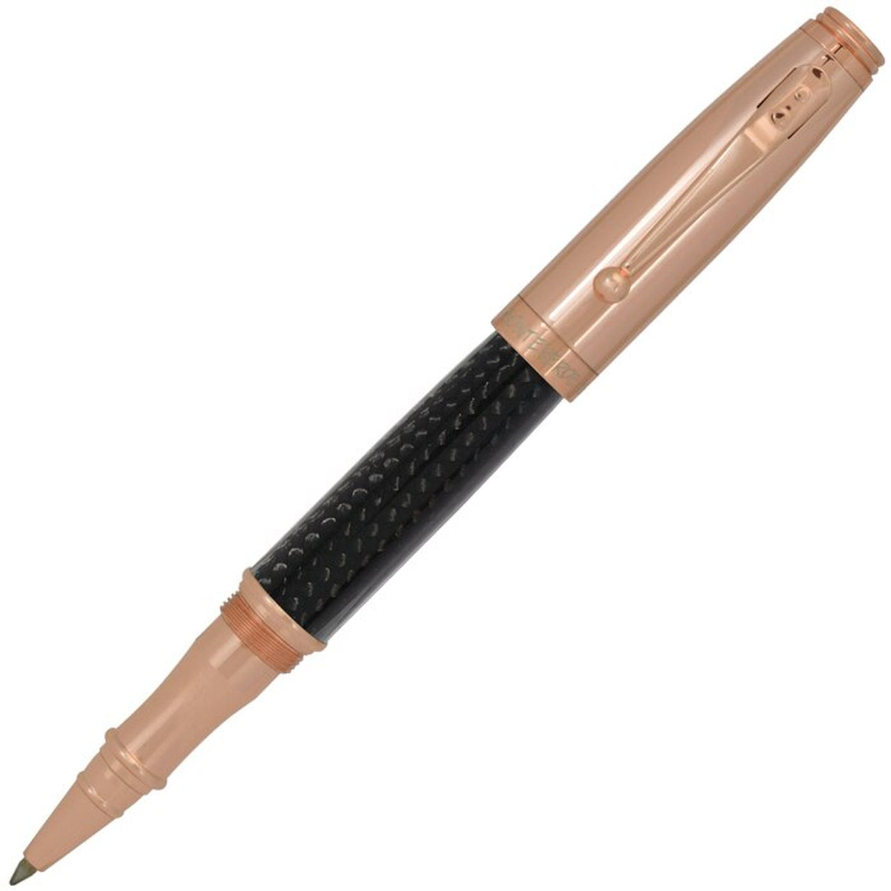 Monteverde Invincia Rollerball - Rose Gold Carbon Fiber