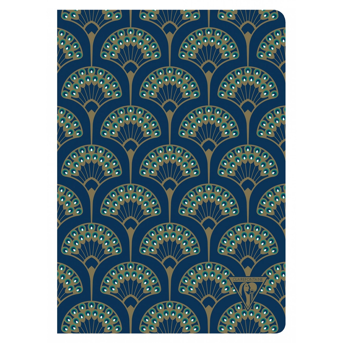 Clairefontaine #192236 Neo Deco Lined A5 Notebook (6 x 8.25) - Peacock