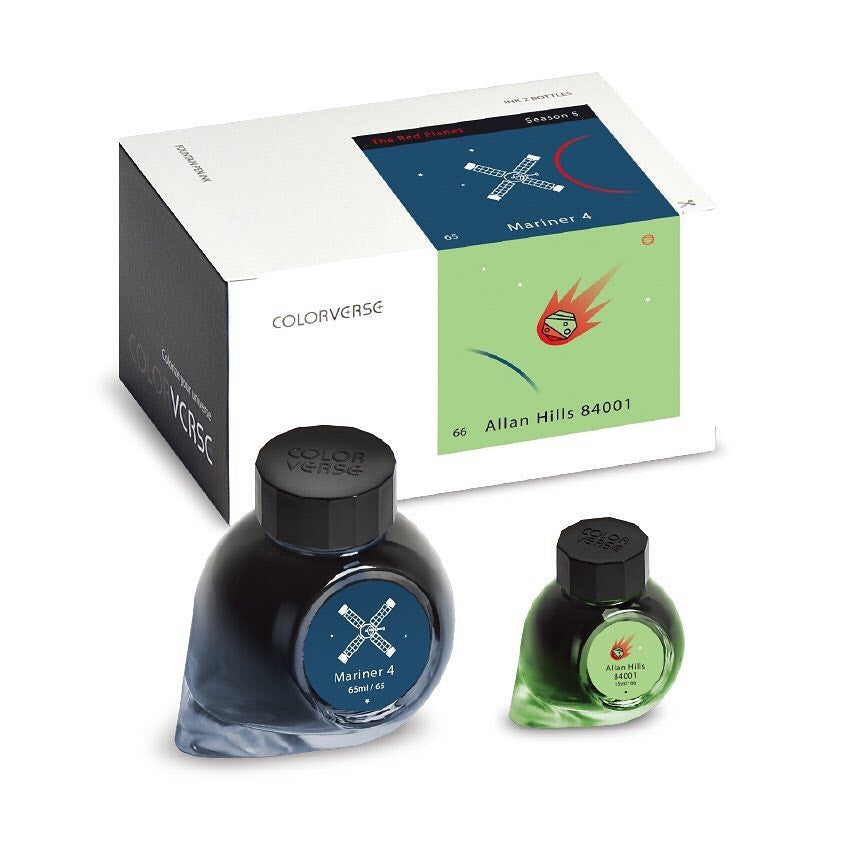 Colorverse Mariner 4 & Allan Hills 84001 (65ml + 15ml) Bottled Ink Set