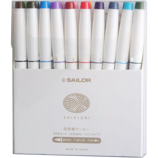 Sailor Shikiori Markers - 20 Piece Set
