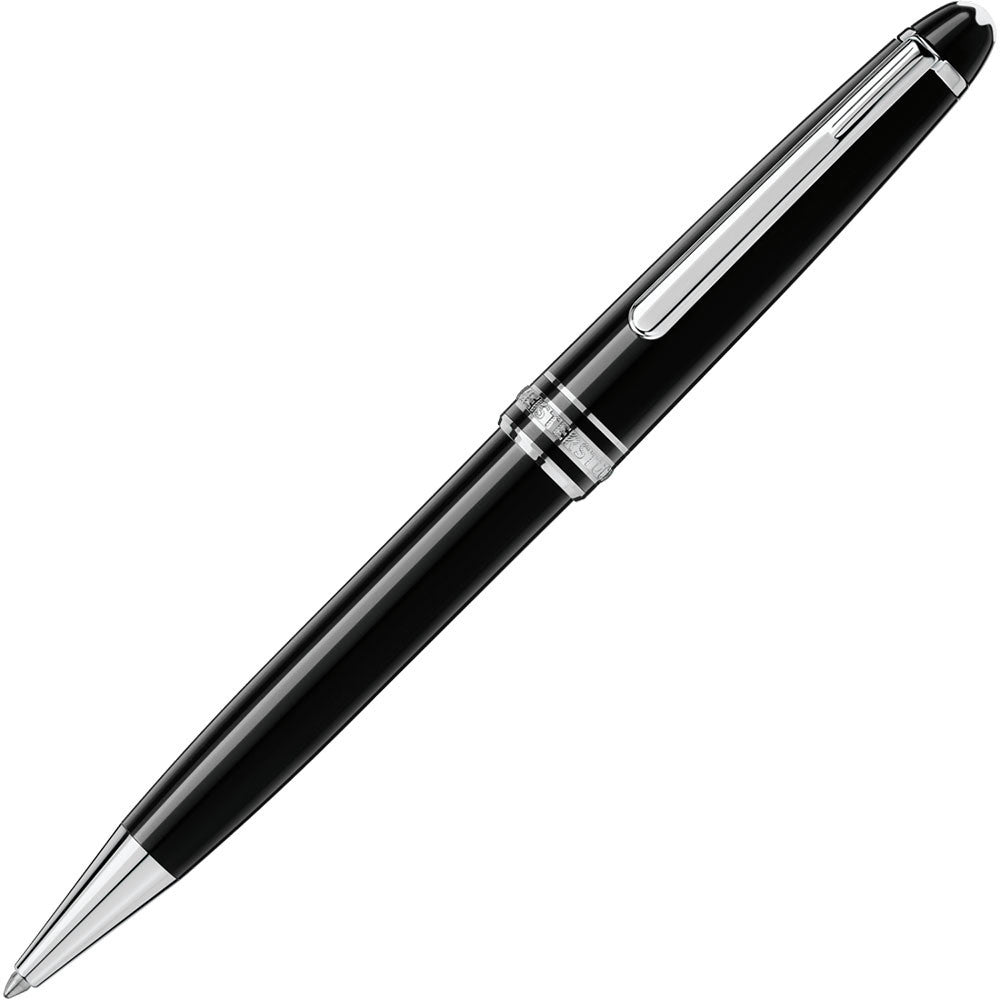 Montblanc Ballpoint - Black with Platinum Trim - (Meisterstück